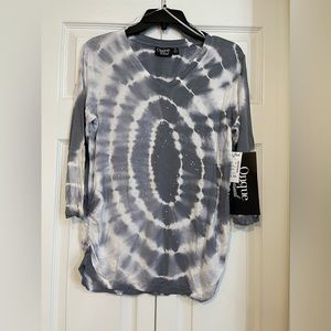 Onque Casual 3/4 Sleeve Tie Dye Top #132